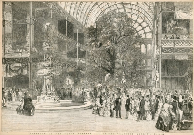 The Transept, Looking North, Suuri näyttely, 1851 tekijältä English School