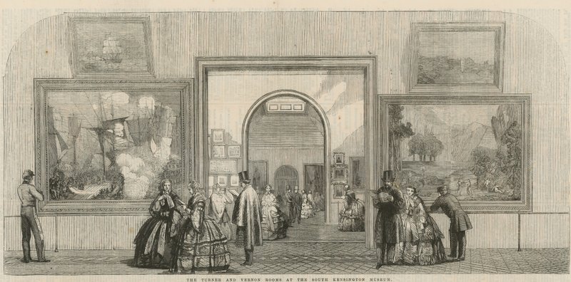 Turnerin ja Vernonin huoneet South Kensington Museumissa tekijältä English School