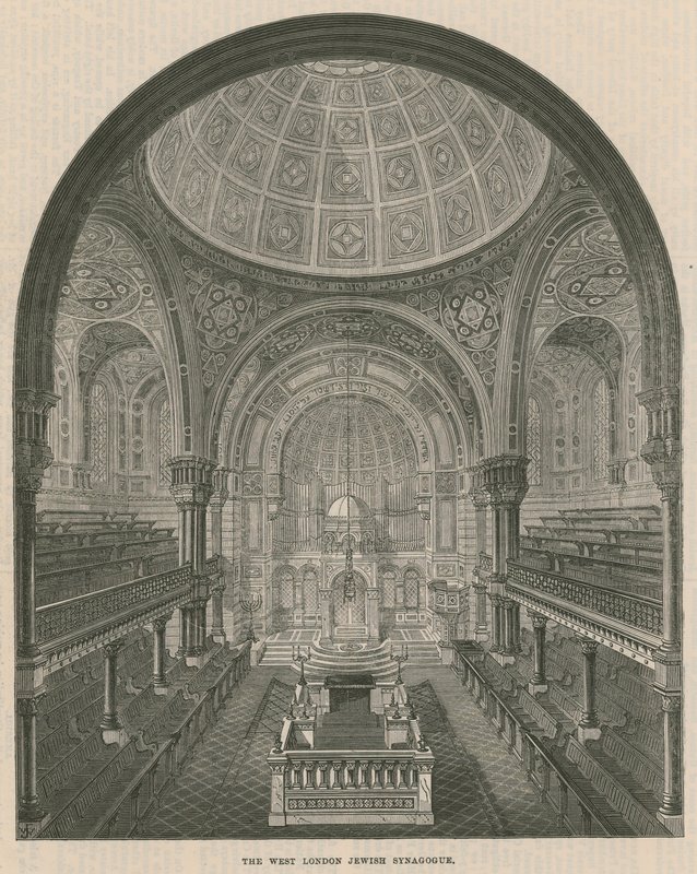 Länsi-Lontoon juutalainen synagoga tekijältä English School