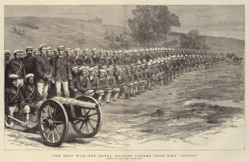 aLa Guerra Zulu, la Brigada Naval va aterrar des de l