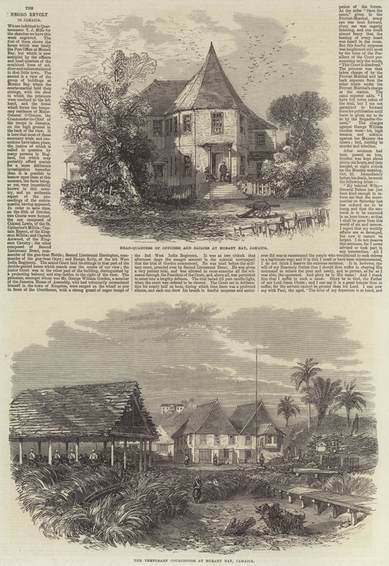 A revolta negra na Jamaica (gravura) finlandesa tekijältä English School