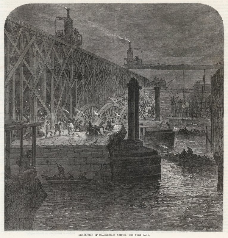 Blackfriars Bridgen purkaminen tekijältä English School