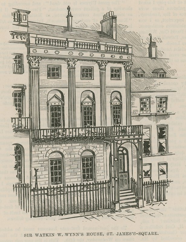 Dynamiitin raivo Westminsterissä; Sir Watkin W Wynnsin talo, St James
