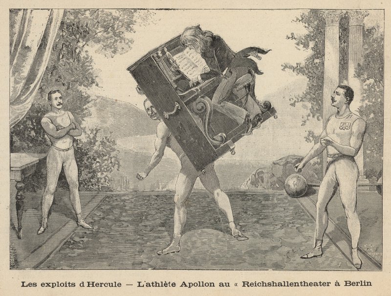 Herculesin hyökkäyksiä - urheilullinen Apollon Reichshallen-teatterissa Berliinissä tekijältä English School