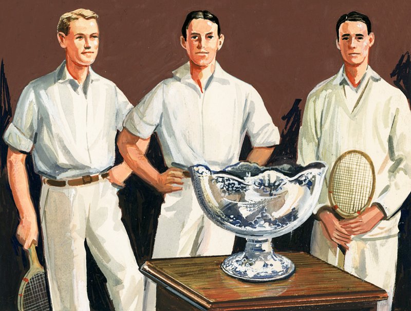 Ensimmäisen Davis Cupin keksi voittajajoukkueessa ollut Dwight Davis tekijältä English School