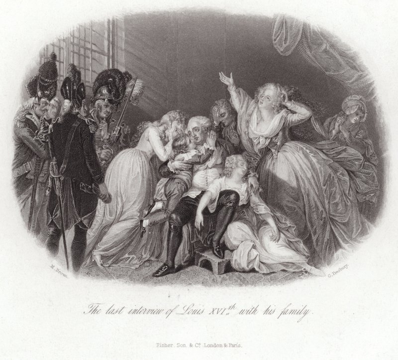 Louis XVI:n viimeinen haastattelu perheensä kanssa tekijältä English School