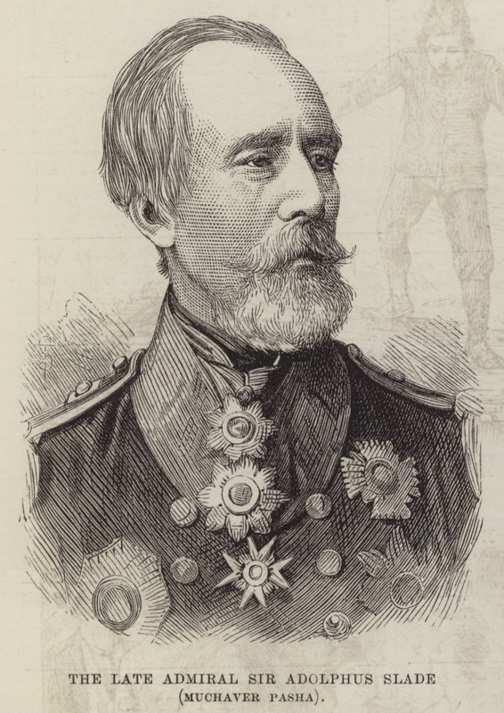 Edesmennyt amiraali Sir Adolphus Slade, Muchaver Pasha (kaiverrus) tekijältä English School