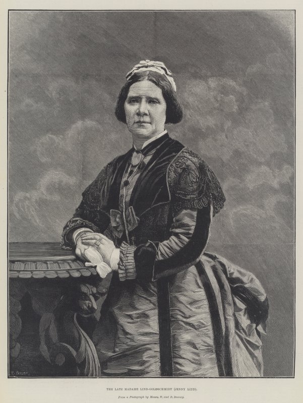 Edesmennyt Madame Lind-Goldschmidt, Jenny Lind (kaiverrus) tekijältä English School