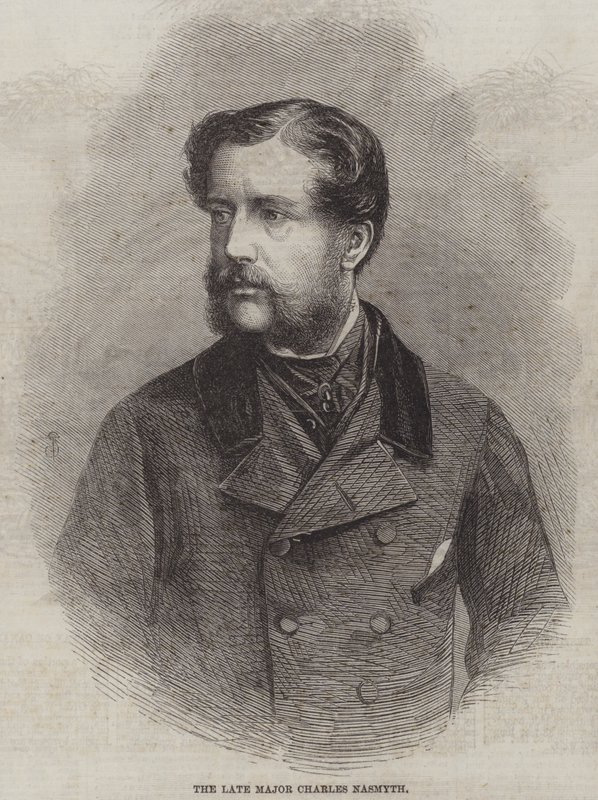 Edesmennyt majuri Charles Nasmyth (kaiverrus) tekijältä English School