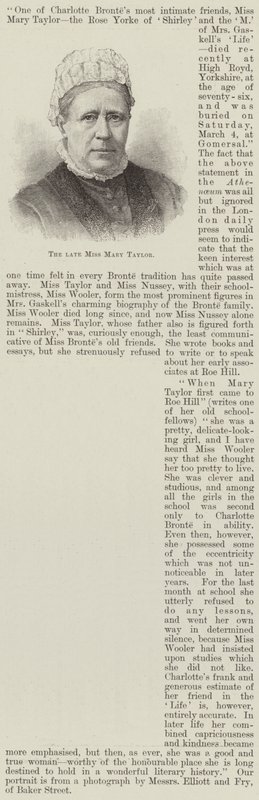 Edesmennyt neiti Mary Taylor (kaiverrus) tekijältä English School