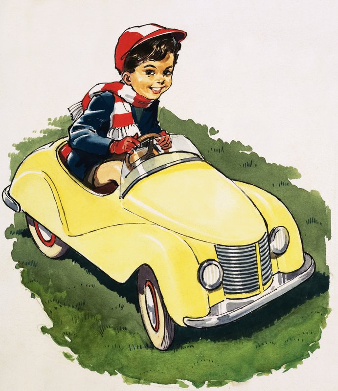 Pieni poika, joka rakasti autoja tekijältä English School