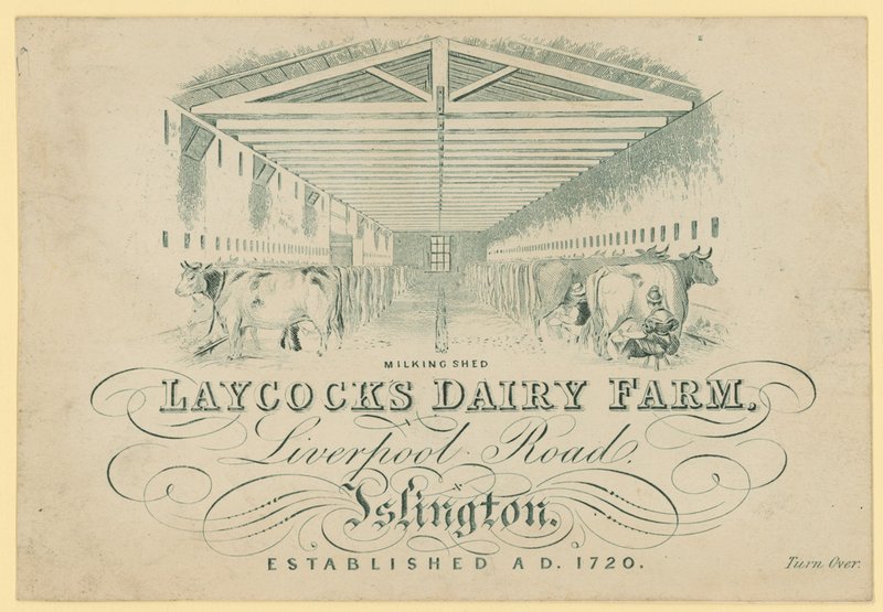 Lypsyvaja, Laycocks Dairy Farm, Liverpool Road, Islington tekijältä English School