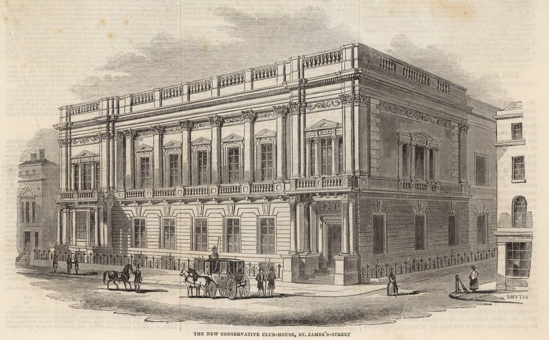 Uusi konservatiivinen klubitalo, St James