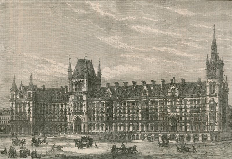 Midlandin rautatieaseman uusi hotelli, Euston Road, Lontoo tekijältä English School