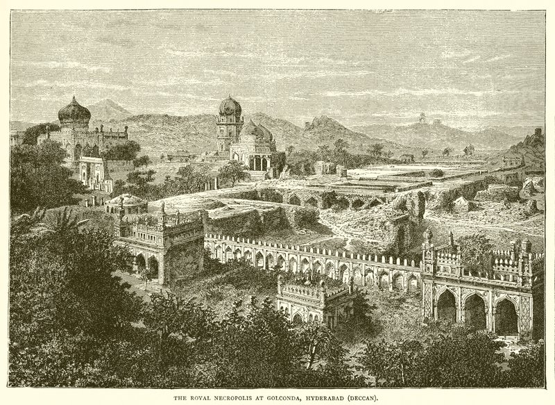 Kuninkaallinen hautausmaa Golcondassa, Hyderabadissa tekijältä English School
