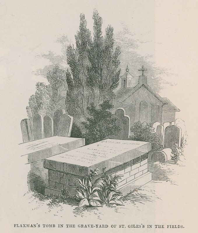 John Flaxmanin hauta St Giles in the Fieldsin hautausmaalla tekijältä English School