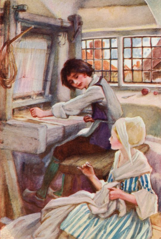 Lyonin kutojat, Ranska (värilitho) tekijältä English School