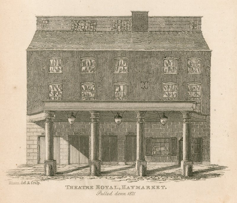 Theatre Royal, Haymarket, Lontoo, purettiin vuonna 1821 tekijältä English School