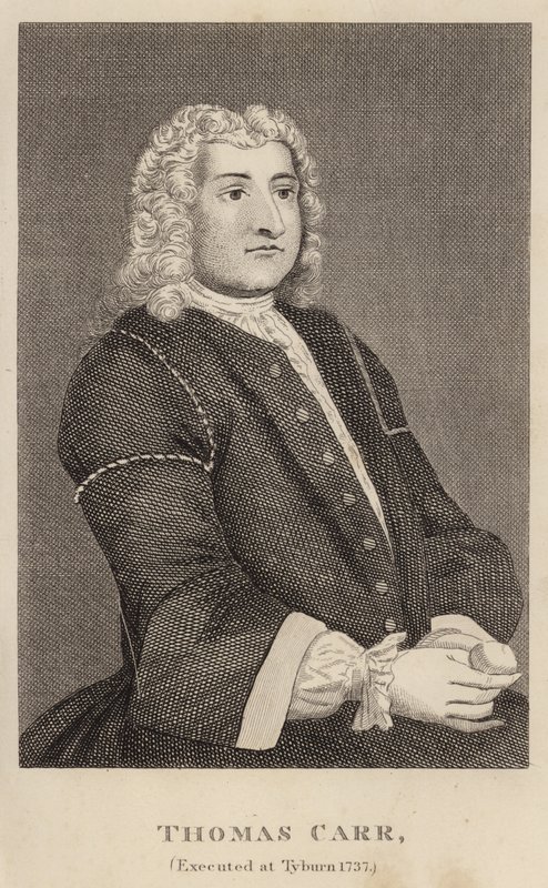 Thomas Carr, teloitettiin Tyburnissa 1737 tekijältä English School