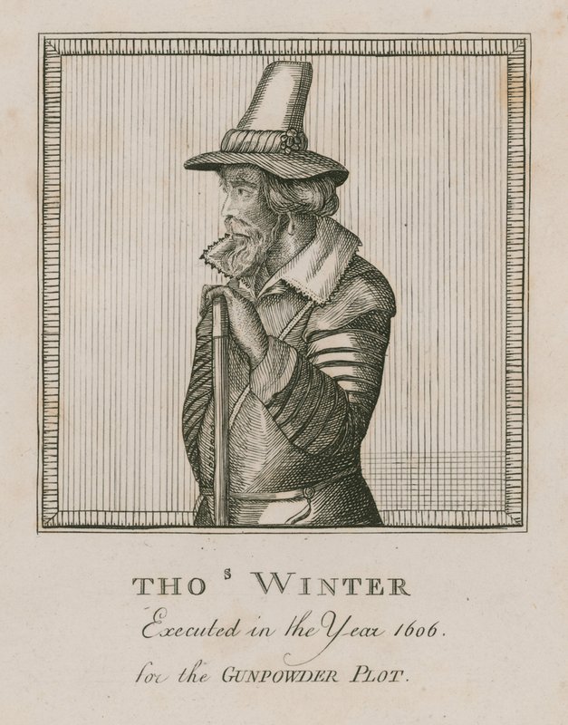 Thomas Winter, teloitettiin vuonna 1606 ruutijuonista tekijältä English School