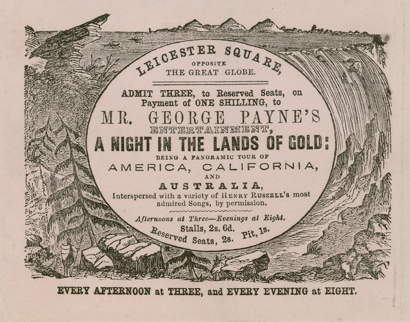 Pääsylippu Mr George Paynesin viihteeseen A Night in the Lands of Gold tekijältä English School