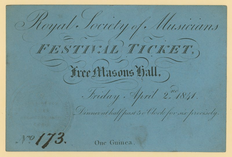 Lippu Royal Society of Musicians Festivalille, Free Masons Hall tekijältä English School
