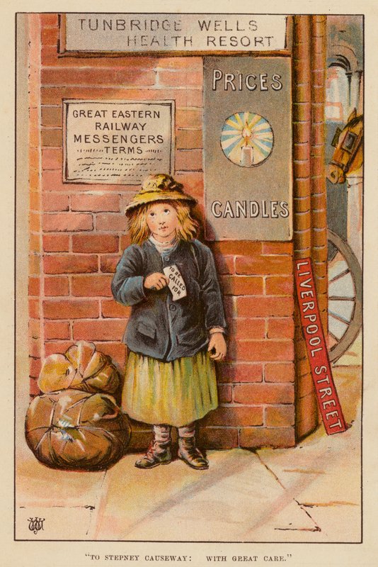 "Stepney Causewaylle, suurella huolella" (värilitho) tekijältä English School