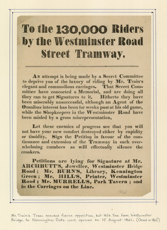 130 000 ajajalle Westminster Road Street Tramwayn varrella tekijältä English School