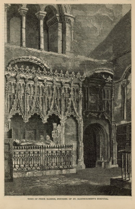 St Bartholomewsin sairaalan perustajan Prior Raheren hauta tekijältä English School