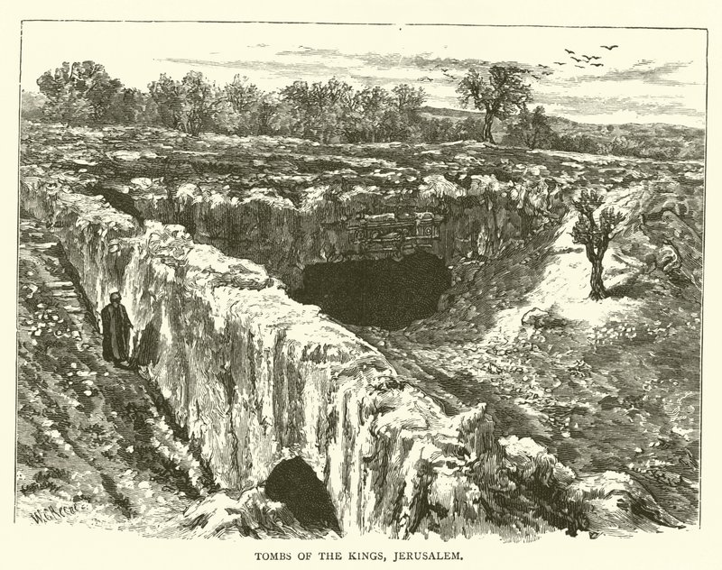 Tombes dels Reis, Jerusalem (gravat)finès tekijältä English School