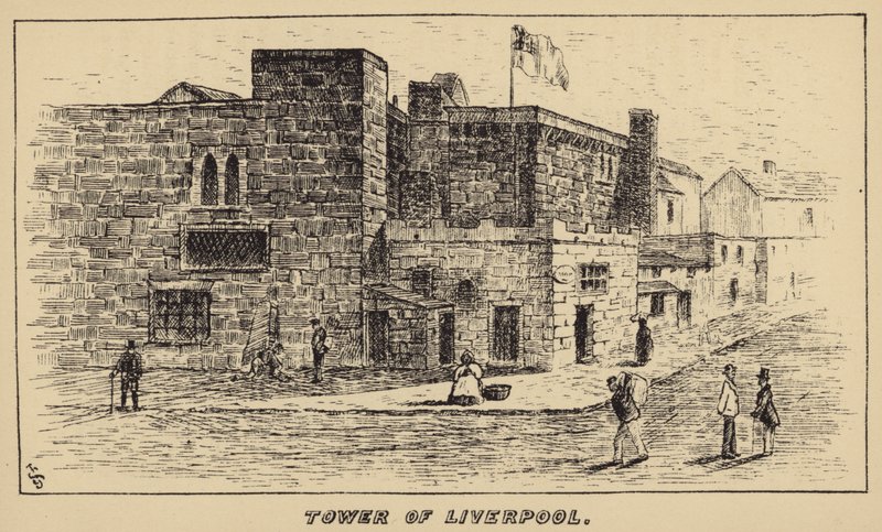 Liverpoolin torni (kaiverrus) tekijältä English School