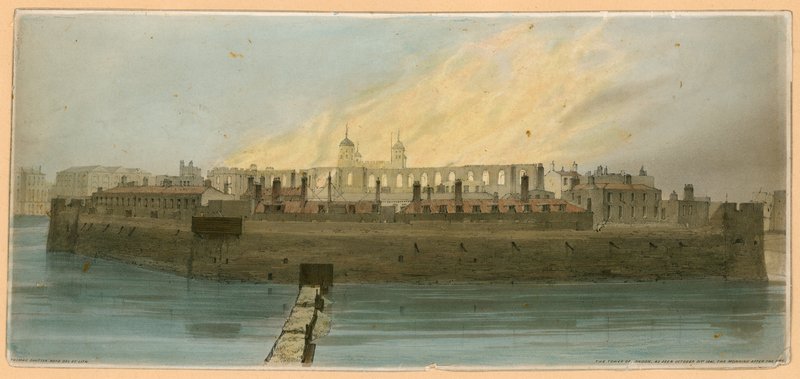 Tower of London Fire, 1841 tekijältä English School