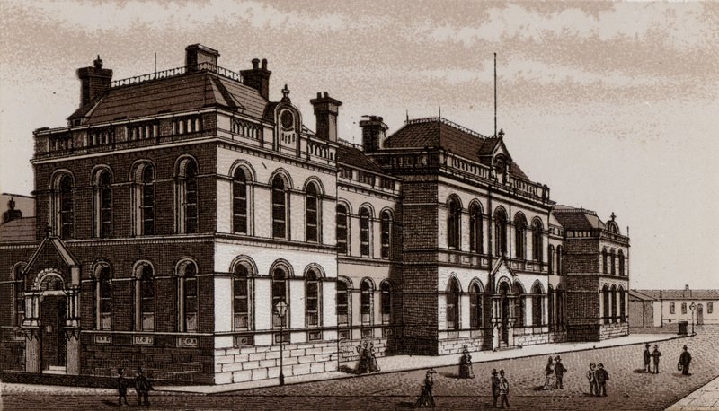 Kaupungintalo, Belfast (litho) tekijältä English School