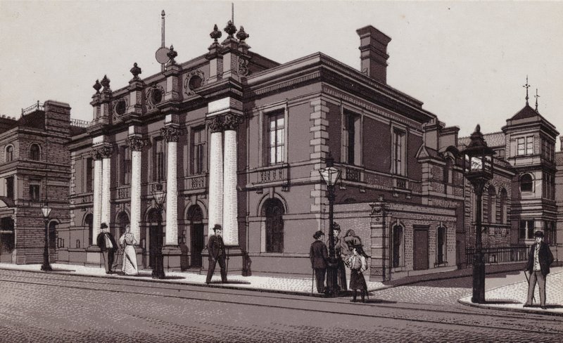 Kaupungintalo, Cardiff (litho) tekijältä English School