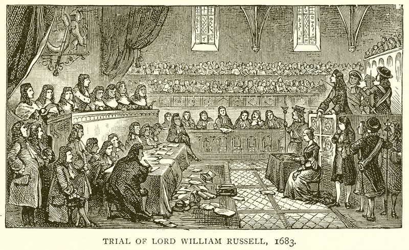 Lordi William Russellin oikeudenkäynti, 1683 tekijältä English School