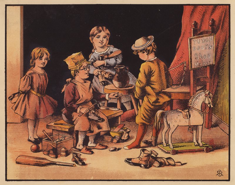 Tudge Shoemaker (värilitografia) tekijältä English School