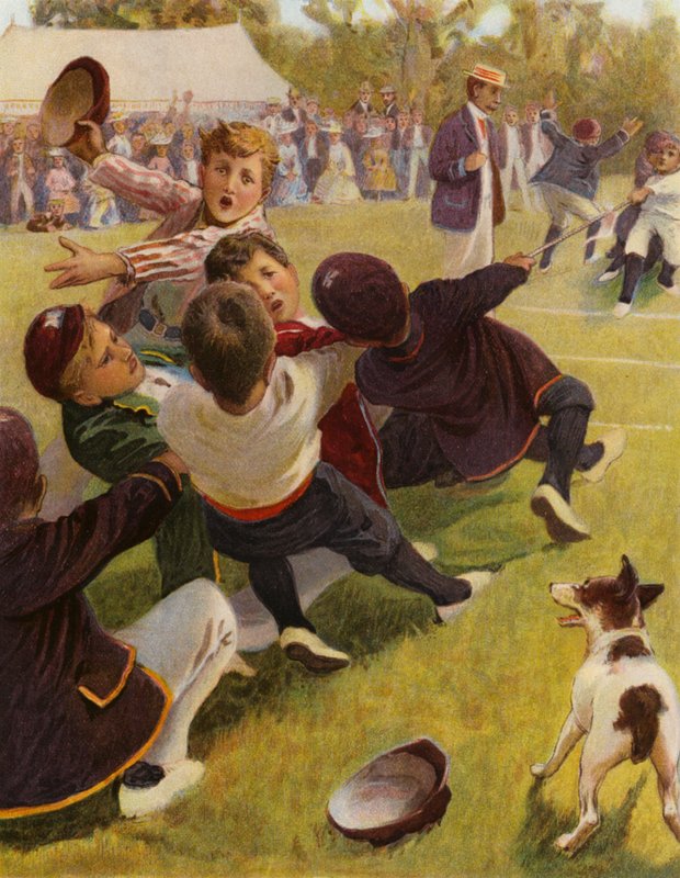 Tug of war (värilitografia) tekijältä English School