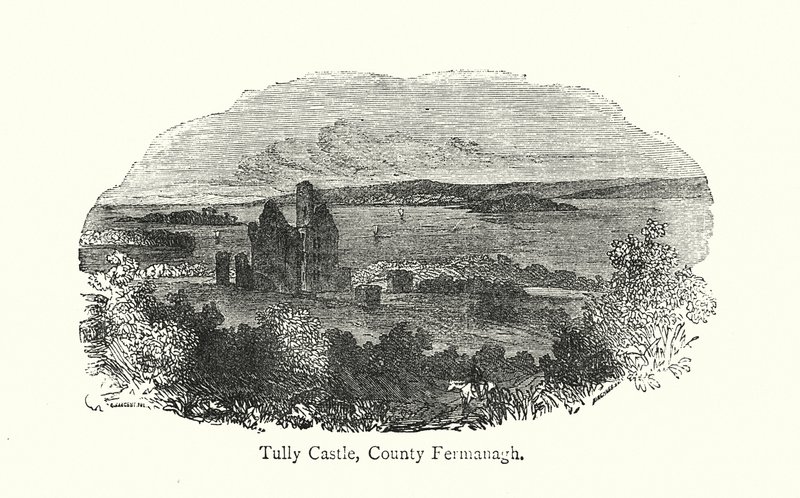 Tullyn linna, Fermanaghin kreivikunta (kaiverrus) tekijältä English School