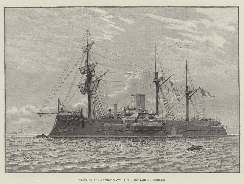 Ranskan laivaston tyypit, Redoutable, Ironclad (kaiverrus) tekijältä English School