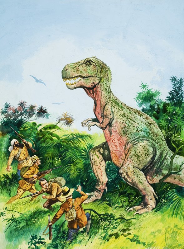 Tyrannosaurus Rex kohtaa miehiä tekijältä English School