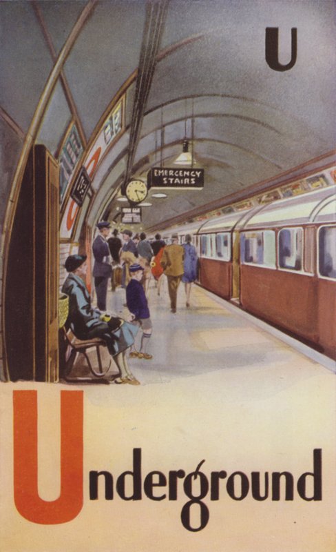 U, Underground (väri litho) tekijältä English School