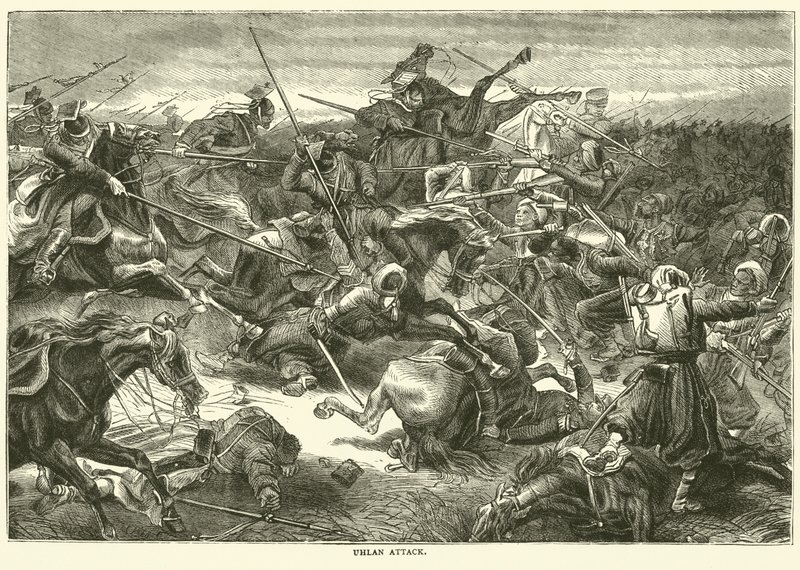 Uhlanin hyökkäys lokakuussa 1870 tekijältä English School