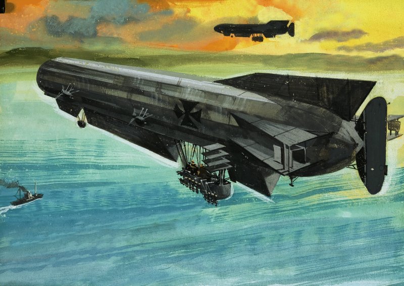 Tuntematon Zeppelin-tyylinen ilmapallo tekijältä English School