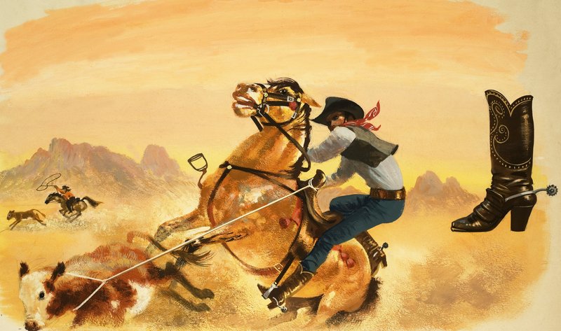 Tunnistamaton cowboy-nautakarja tekijältä English School