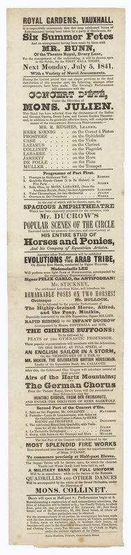 Vauxhall Gardens, Mainos tekijältä English School