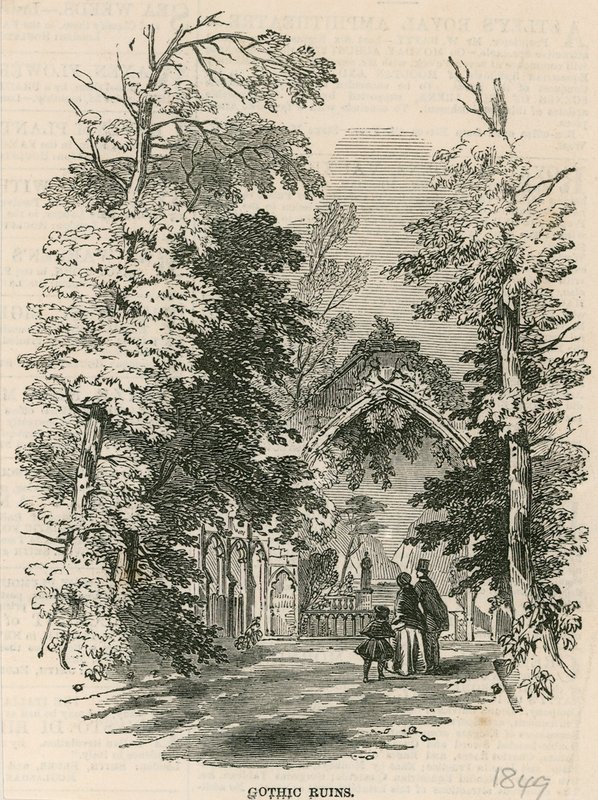 Vauxhall Gardens, Lontoo: Goottilaiset rauniot tekijältä English School