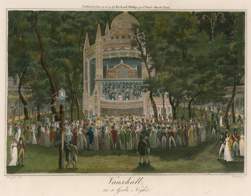 Vauxhall Gardens, Lontoo, gaalailtana tekijältä English School