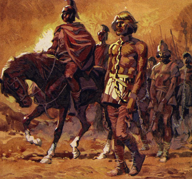 Vercingetorix puki ylleen hienoimman panssarinsa ja antautui tekijältä English School