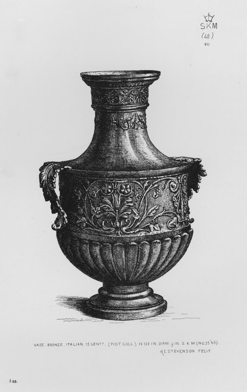 Victoria and Albert Museum: Maljakko, pronssi, italialainen, 1400-luku tekijältä English School