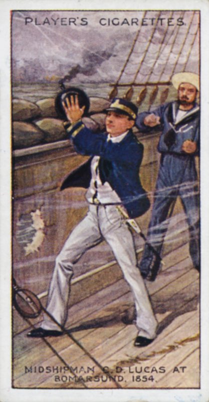 Victoria Cross: Midshipman (jälkeenpäin kontra-amiraali) C D Lucas, RN, Bomarsund tekijältä English School